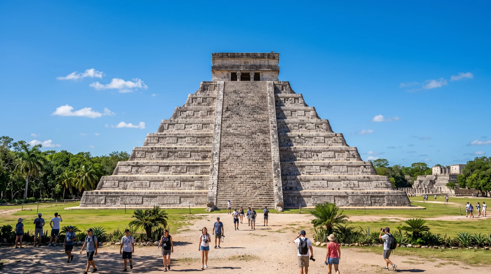 웅장한 치첸이트사(Chichen Itza) 마야 유적지