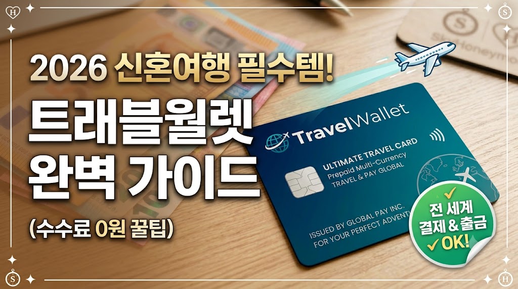 2026 허니문 준비 끝! 트래블카드 2종 비교(라운지 무료+수수료 0원)