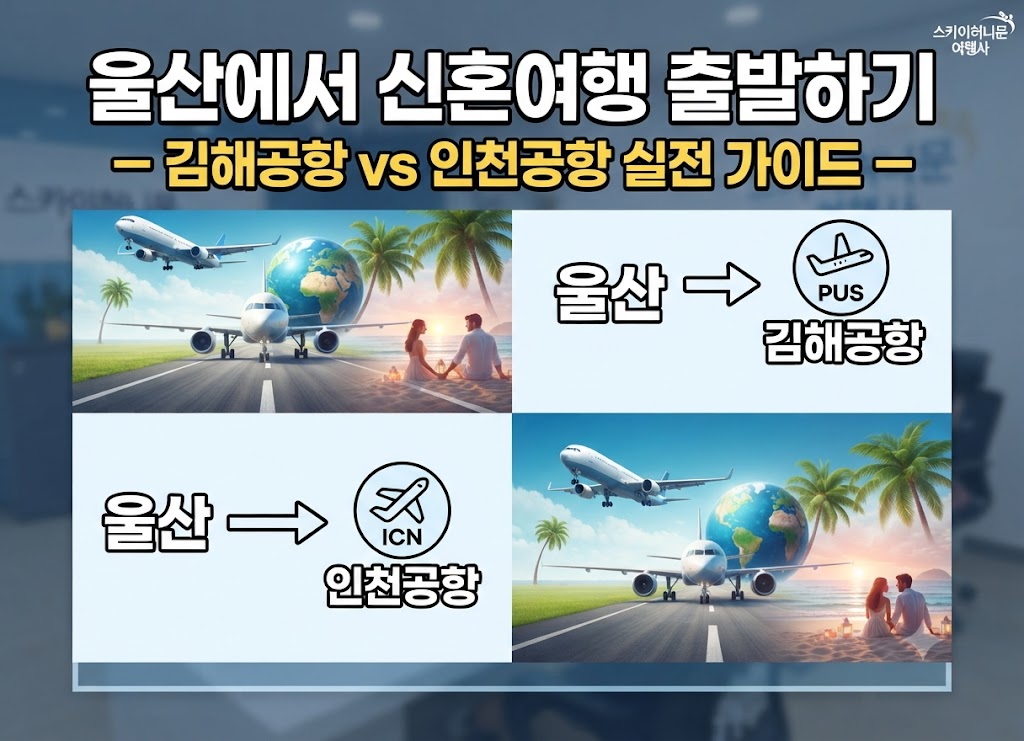 울산에서 신혼여행 출발하기 — 김해공항 vs 인천공항 실전 가이드